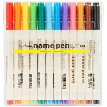 Набор перманентных маркеров Munhwa NP12