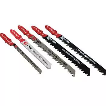 Набор пилок для электролобзика дерево,металл EKF Universal Expert npl-set-5