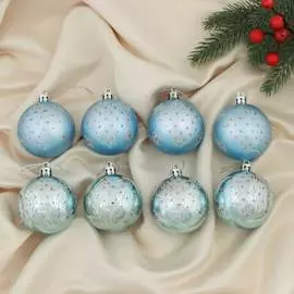 Набор пластиковых шаров Зимнее волшебство