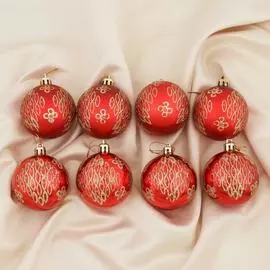 Набор пластиковых шаров Зимнее волшебство