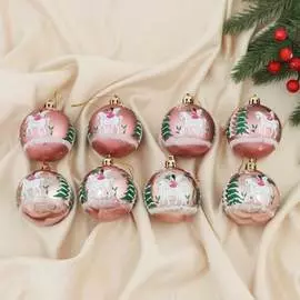 Набор пластиковых шаров Зимнее волшебство