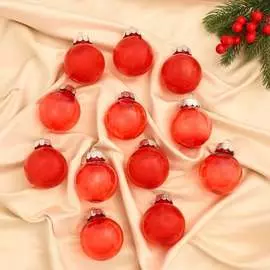 Набор пластиковых шаров Зимнее волшебство