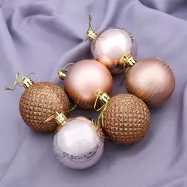 Набор пластиковых шаров Зимнее волшебство