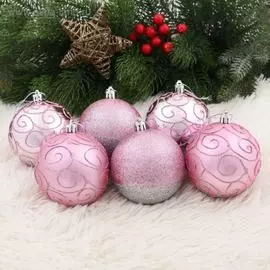 Набор пластиковых шаров Зимнее волшебство