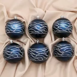 Набор пластиковых шаров Зимнее волшебство