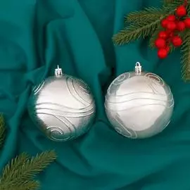 Набор пластиковых шаров Зимнее волшебство