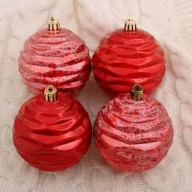 Набор пластиковых шаров Зимнее волшебство