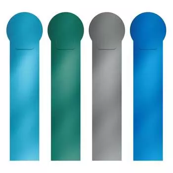 Набор пластиковых закладок ErichKrause Matt Ice Metallic 52813