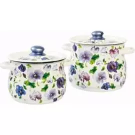 Набор посуды Сибирские товары 10 Анютины глазки ДП9869