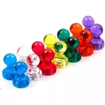 Набор прозрачных неодимовых магнитов для магнитной доски Forceberg