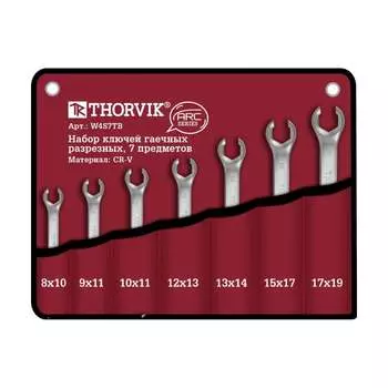 Набор разрезных ключей THORVIK W4S7TB ARC 52626