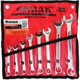 Набор рожково-накидных ключей ЕРМАК 736-044