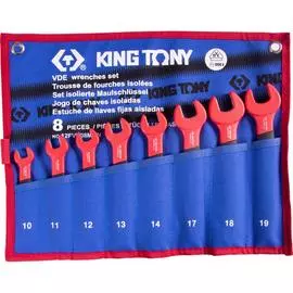 Набор рожковых диэлектрических ключей KING TONY 12FVE08MRN
