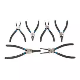 Набор съемников стопорных колец forsage 6 предметов, 185/225 мм, на полотне f-5063a