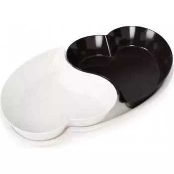 Набор салатников ЗПИ "Альтернатива" Ромео и Джульетта бело-черный М8174