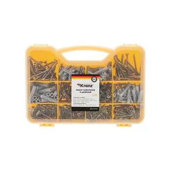 Набор саморезов и дюбелей KRANZ KR-01-3101-03