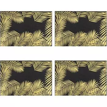 Набор сервировочных салфеток Nouvelle Папоротник черный 9903339-2-Н4