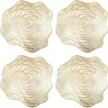 Набор сервировочных салфеток Nouvelle Золотая роза 9903301-1-Н4