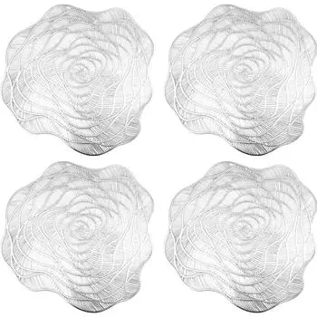 Набор сервировочных салфеток Nouvelle Серебряная роза 9903301-2-Н4