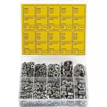 Набор шайб и гаек KREPFIELD Набор10метрика660