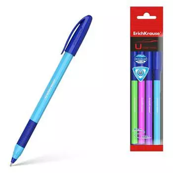 Набор шариковых ручек ErichKrause U-109 Stick&Grip Neon 47613