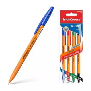Набор шариковых ручек ErichKrause R-301 Stick Orange 44594