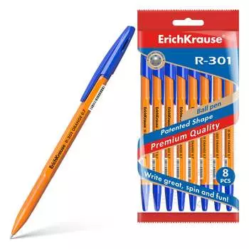 Набор шариковых ручек ErichKrause R-301 Stick Orange 56614