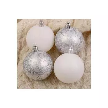 Набор шаров Зимнее волшебство Морозные узоры 4942007