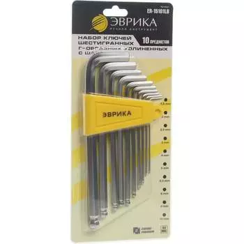 Набор шестигранных ключей Эврика ER-15101LB