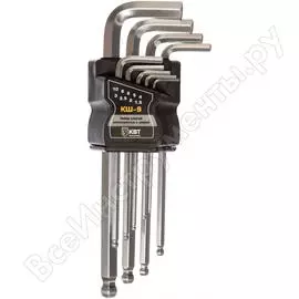 Набор шестигранных ключей КВТ КШ-9 78368