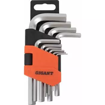 Набор шестигранных коротких ключей Gigant