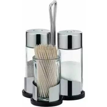 Набор соль-перец-зубочистки Tescoma