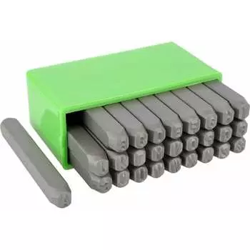 Набор стальных буквенных клейм Beril 553004 12810