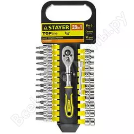 Набор торцевых головок STAYER STANDARD 27754-H28