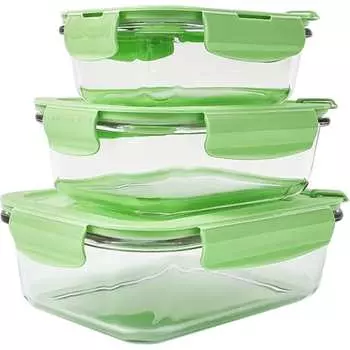 Набор стеклянных контейнеров для хранения продуктов URM