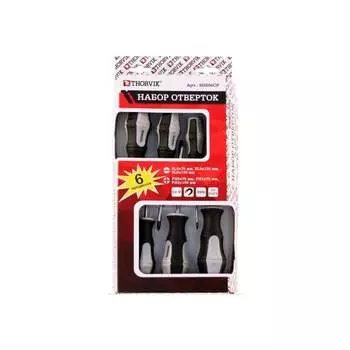 Набор стержневых отверток THORVIK SDS06CP 52292