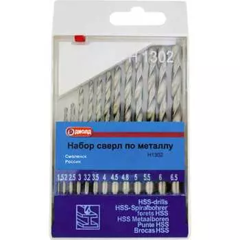 Набор сверл ДИОЛД 1.5-6.5 мм 90014004