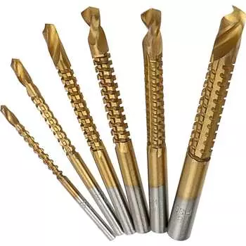 Набор сверл фрезеровальных vertextools 0987-3-8