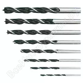 Набор сверл по дереву (8 шт; 3-10 мм) top tools 60h808