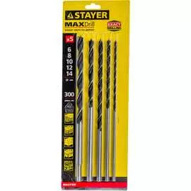 Набор сверл по дереву STAYER 2943-300-H5