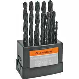 Набор сверл по металлу Кратон 1 05 01 006