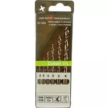 Набор сверл по металлу Дело Техники 211206