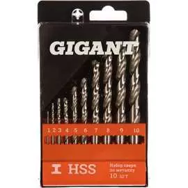 Набор сверл по металлу Gigant