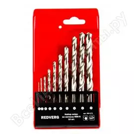 Набор сверл по металлу REDVERG 500271 6621063