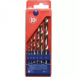 Набор сверл по металлу Калибр