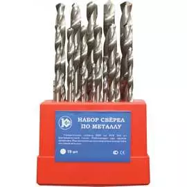 Набор сверл по металлу Калибр
