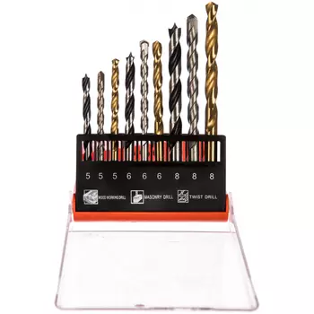 Набор сверл по металлу, камню, дереву Gigant