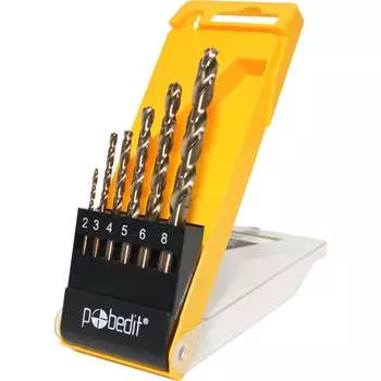 Набор сверл по металлу Pobedit 4513060