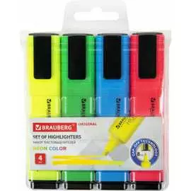 Набор текстовыделителей BRAUBERG ORIGINAL NEON 152215