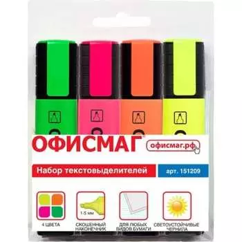 Набор текстовыделителей ОФИСМАГ 151209